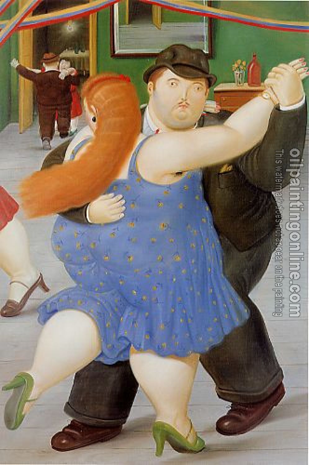 Botero, Fernando - Abstract oil painting.